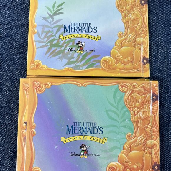 Disneys Little Mermaid’s Treasure Chest Series Lot of 6 Hardcover Grolier 1990's - Picture 10 of 16